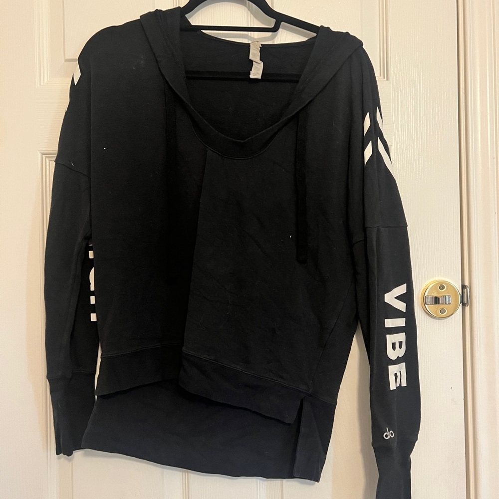 ALO Yoga Black Hoodie Sweater